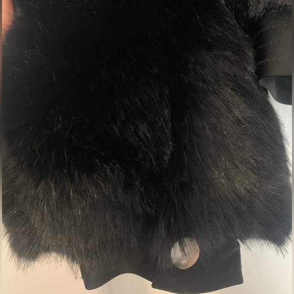 J Brand Ashbey faux fur jacket in Black size Small - Picture 4 of 4